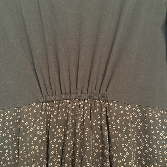 Thought brand polka dot grey long sleeve v neck panel midi dress size 14 - Picture 5 of 7